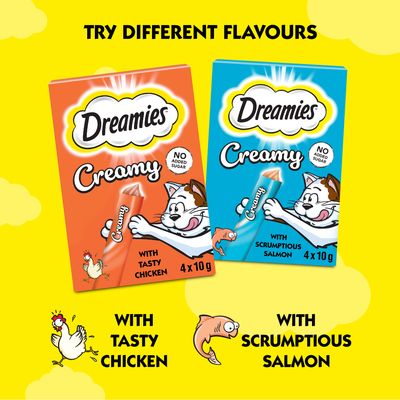 Dreamies Snack Cremosi al Gustoso Pollo