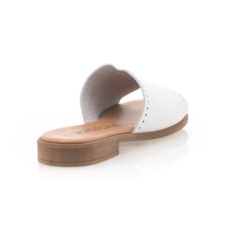 Zuecos/mules blancos para mujer