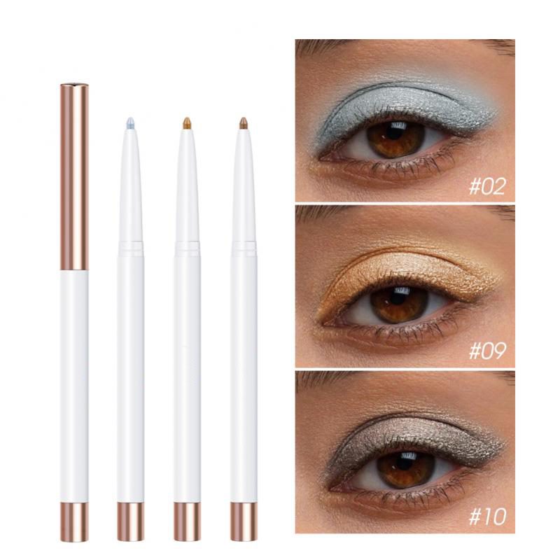Crayon eyeliner pailleté 12 couleurs pour les yeux et les paupières, maquillage longue tenue, pigments illuminateurs, stick TSLM1