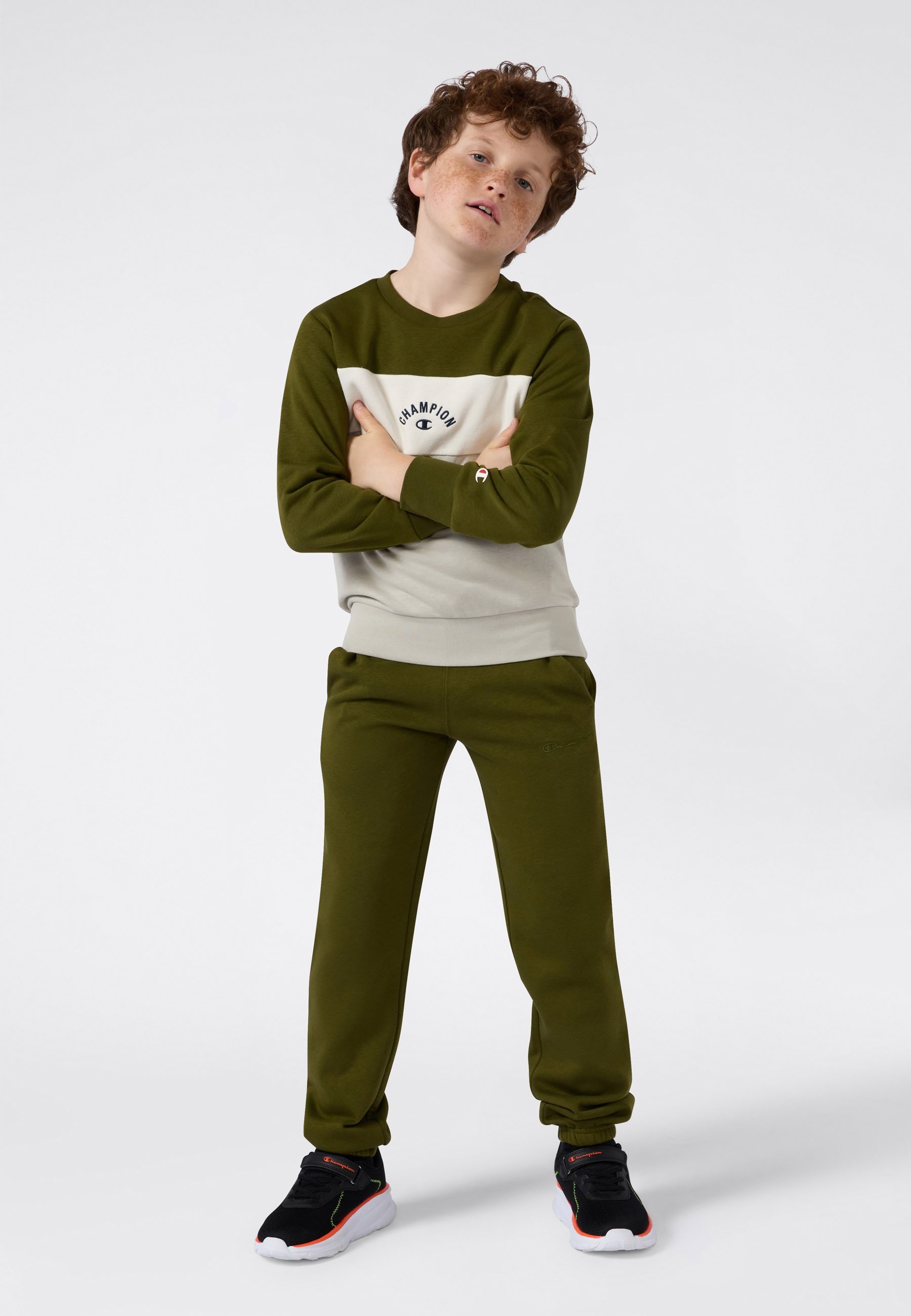 Pantalon unisexe Champion ICONS à poignets élastiques - Bas de survêtement - kaki