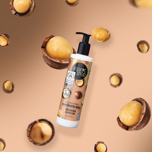 Organic Shop Pleiende Dusjsåpe Macadamia & Avocado 280ml