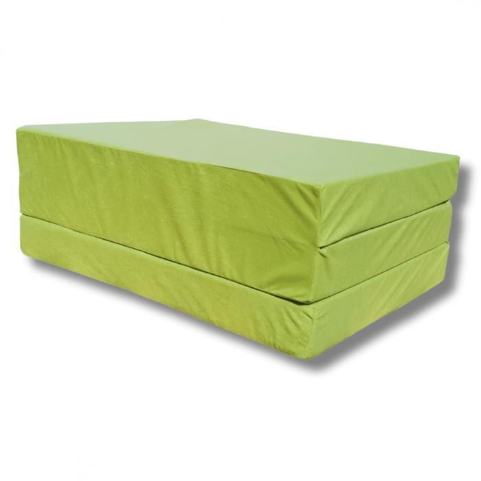 Matelas lit futon pliable pliant - NATALIA SPZOO - pomme verte - Mousse polyuréthane - 1 personne