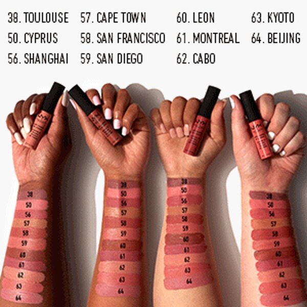 NYX Professional Makeup SMLC10 Monte Carlo Soft mat krema za ustnice 8 ml