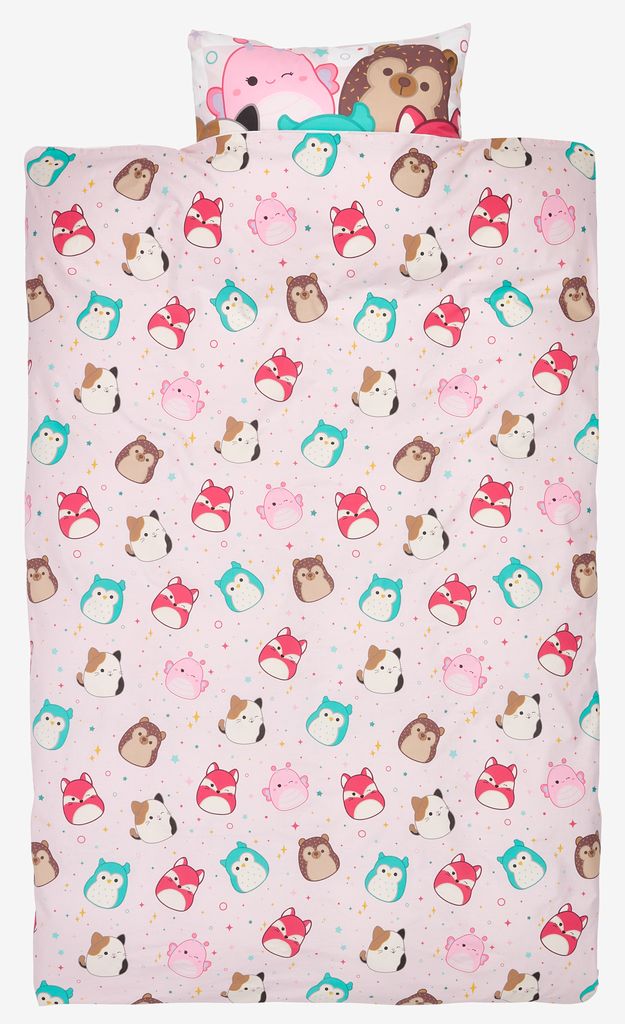 SQUISHMALLOWS set posteljine 140x200 roza