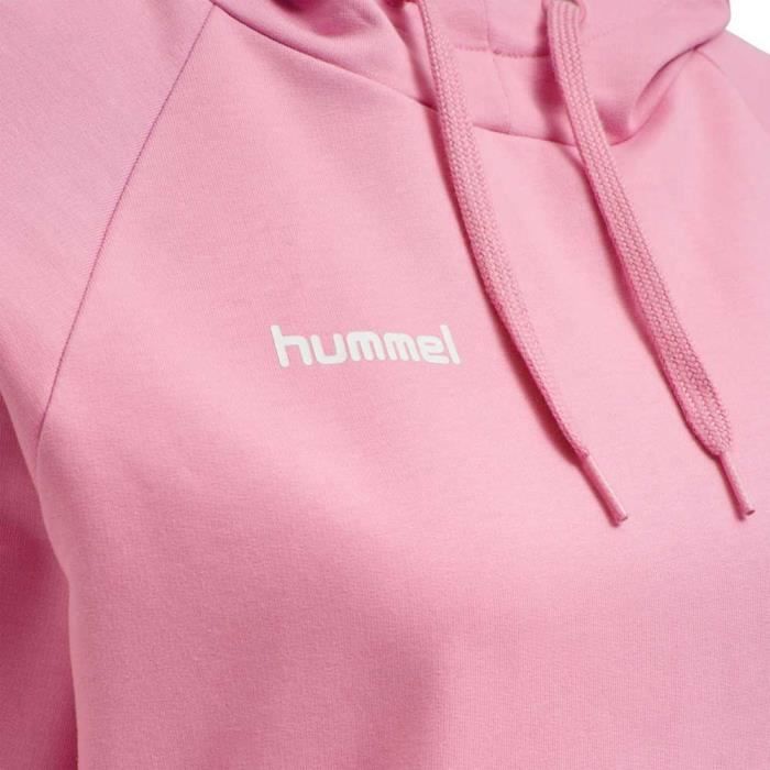 Sudadera con capucha Hmlgo para mujer - HUMMEL - Algodón de azúcar - Rosa - Manga larga - Cuello con capucha