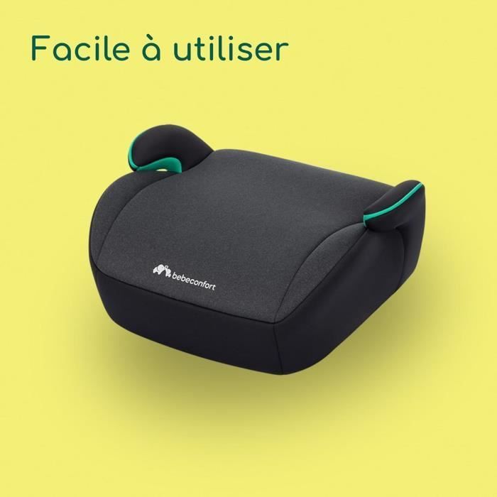 Seggiolino auto rialzato BEBECONFORT Manga i-Safe, Gruppo 3, con cintura di sicurezza, da 6 a 10-12 anni (36 kg), colore nero fumé.