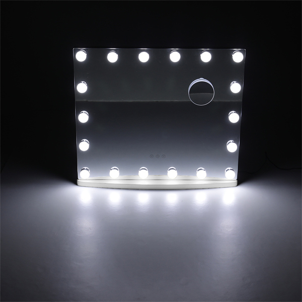 Livingandhome Hollywood téglalap alakú LED sminktükör