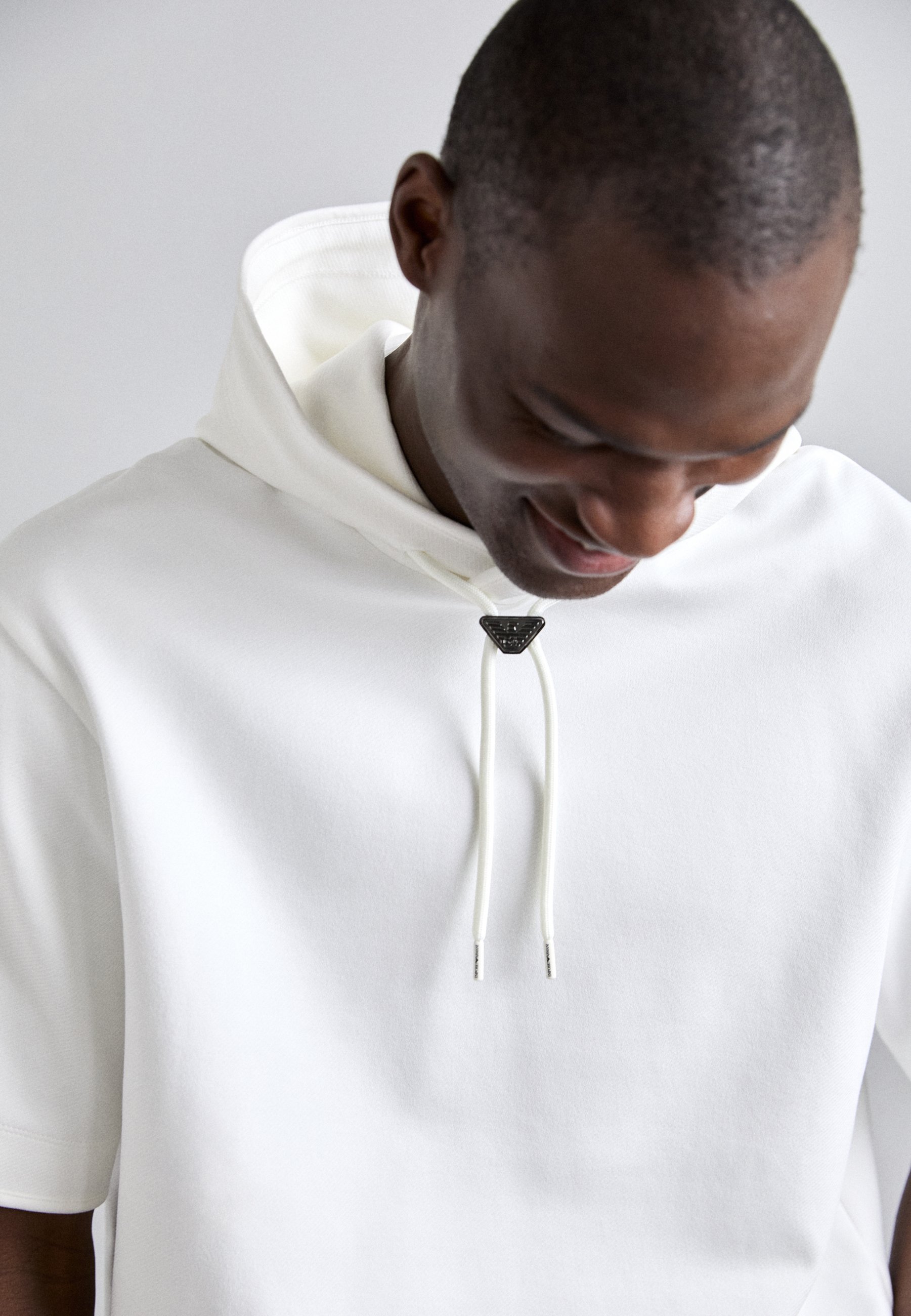 Sweat à capuche Emporio Armani - blanc neige