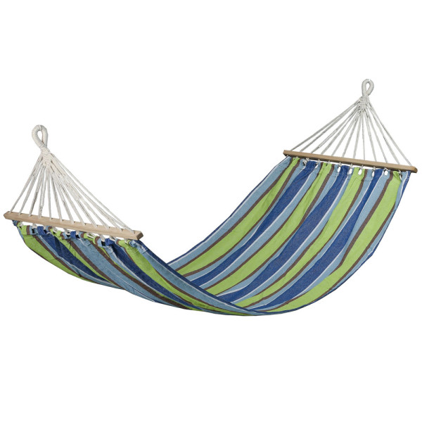 Hamak Paradise 200 x 100 cm w paski granat/limonka PATIO