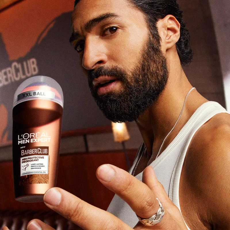 Desodorante roll-on L'Oréal Paris Men Expert Barber Club para homens