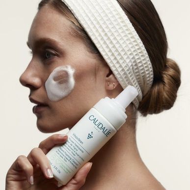 Caudalie Vinoclean Mousse Nettoyante Fleur de Vigne Duo globinsko čistilna pena 2 x 150 ml 2 x 150 ml