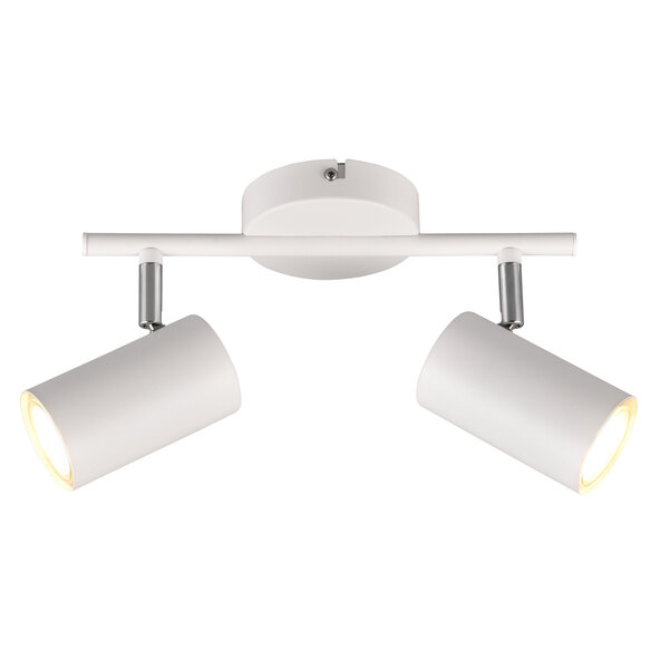 Robert ceiling spotlight, 2-spot, white/matt