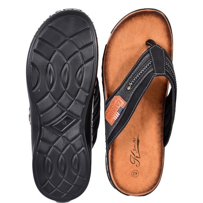 Infradito da uomo PREMIUM - Ozabi - SU8718 NERO - Suola in memory foam - Comode e leggere