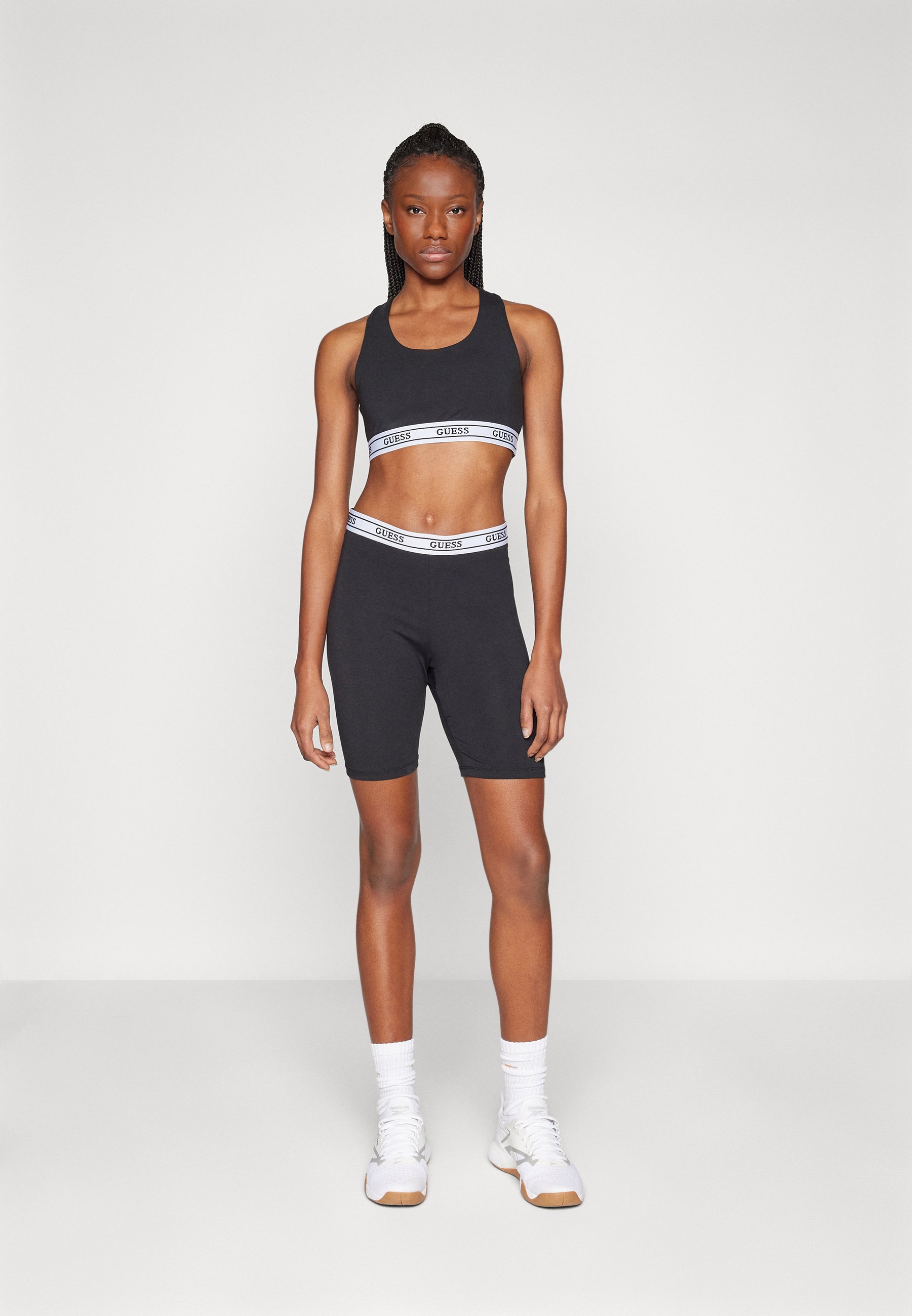 Soutien-gorge de sport Guess NEW ALINE - Maintien moyen - Noir de jais