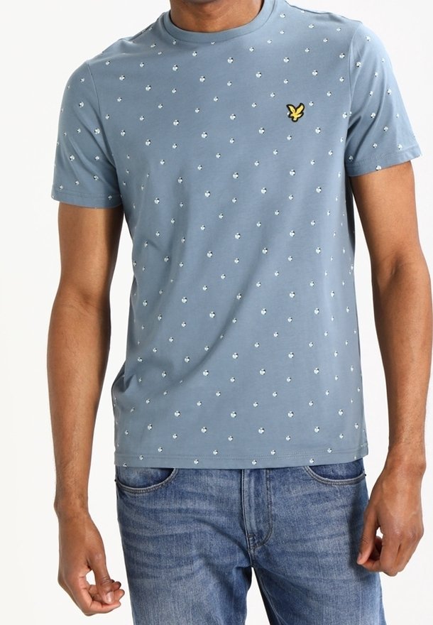 Lyle & Scott T-shirt met print - blauw