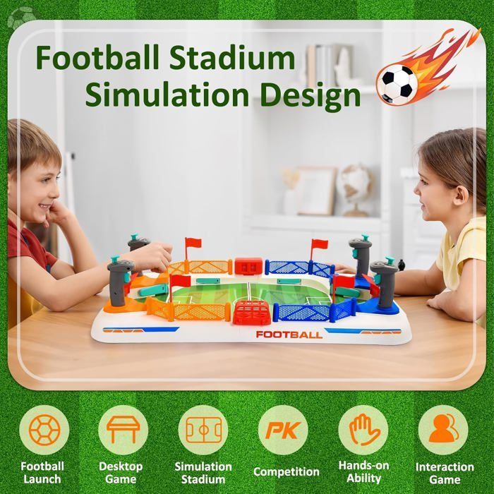 Mini mesa de futbolín para niños y adultos, juegos de mesa para niños de 4 a 10 años, juguete de futbolín de regalo para niños de 4 a 11 años - Juego de fútbol familiar