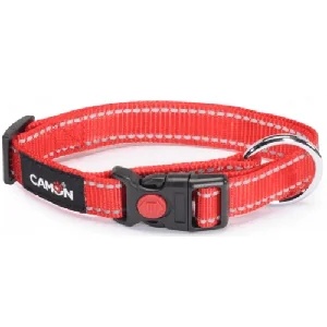 Reflecterende halsband CAMON Laagspanning Rood 15 mm x 26/40 cm
