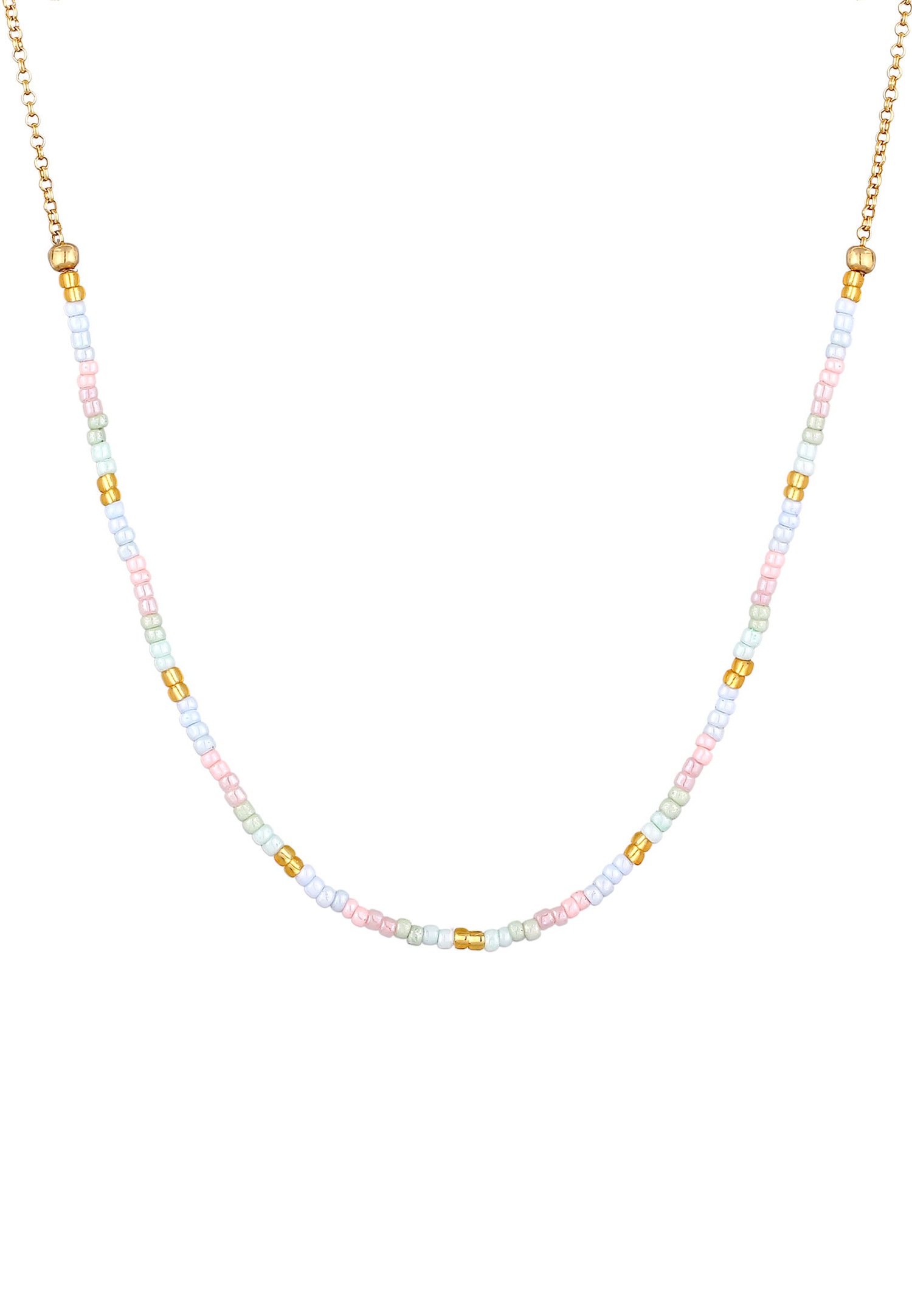 Elli Enfants Beads boules pastel en argent sterling 925 plaqué or