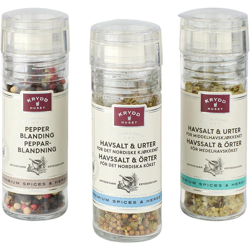 Lea gavesett 174 g Gourmet trio med kvern