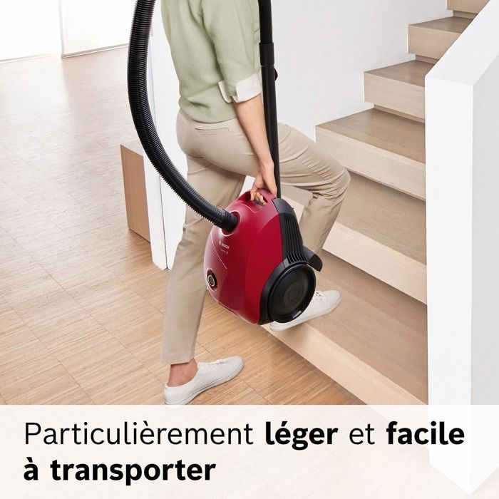 Aspirateur avec sac - Bosch - GL20S BGLS2RD1 - Micro filtre - Sac - Rouge