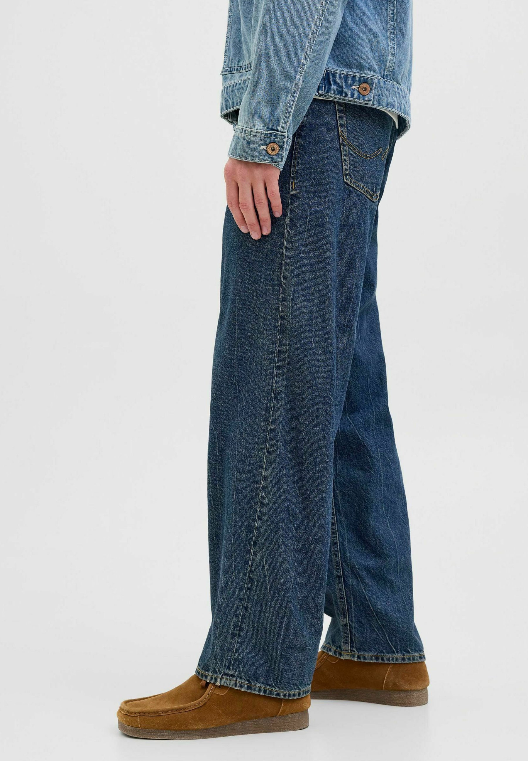 Jack & Jones JJIEDDIE - Baggy jeans - blauwe denim