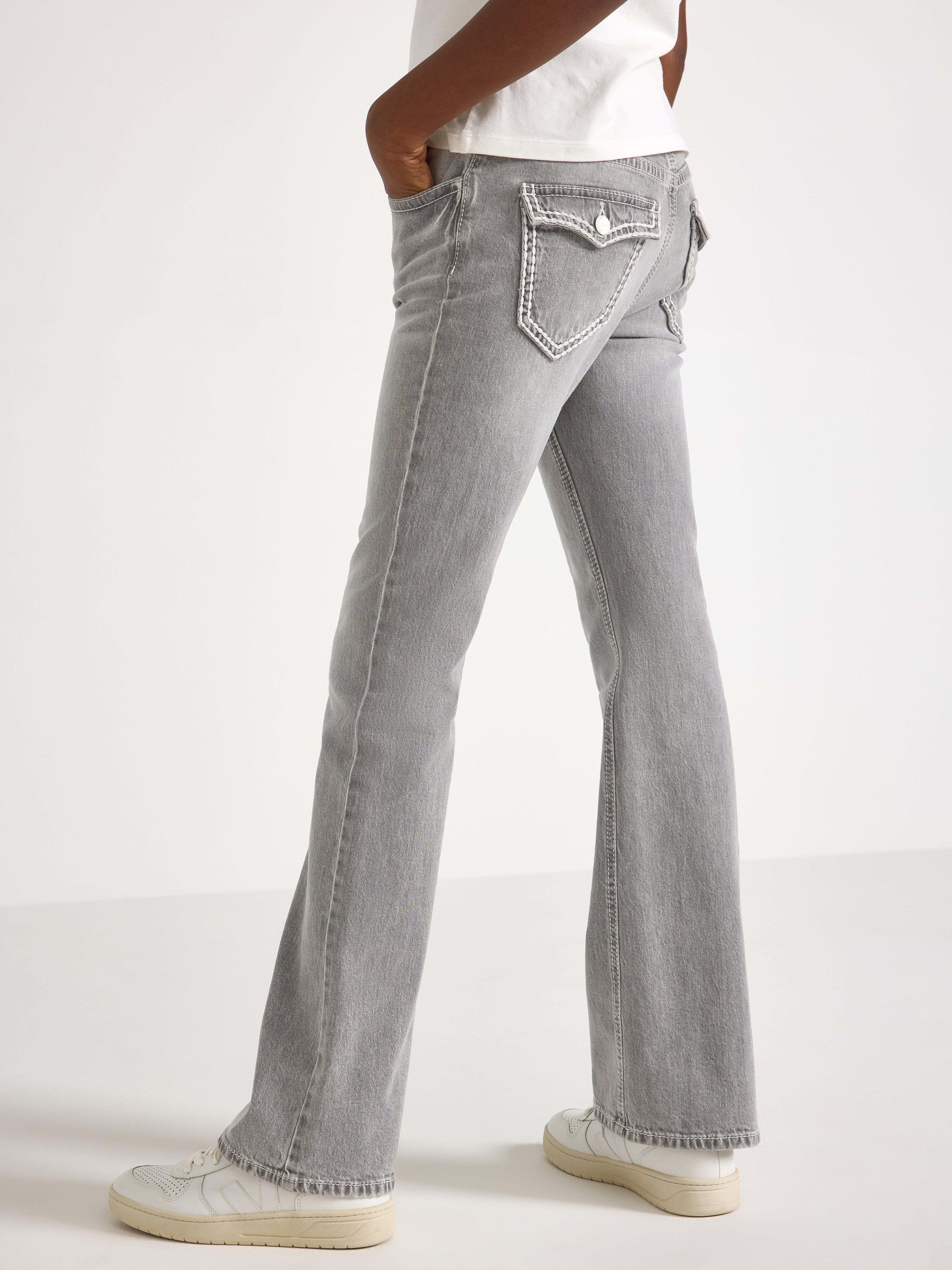 Pantalones vaqueros acampanados FREJA grises