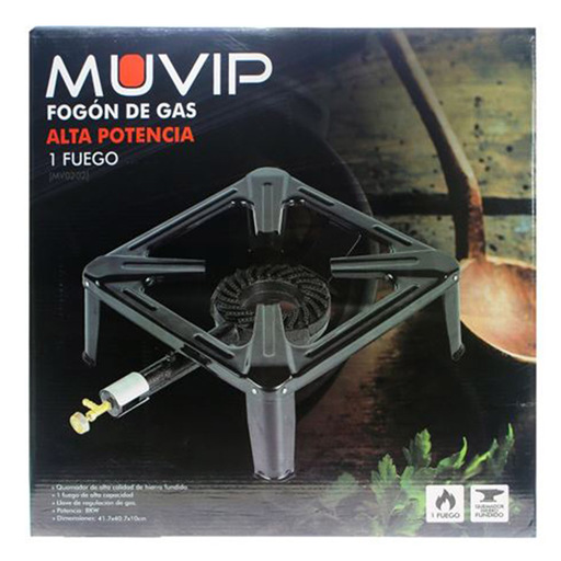  Fogón De Gas Alta Potencia 1 Fuego Muvip