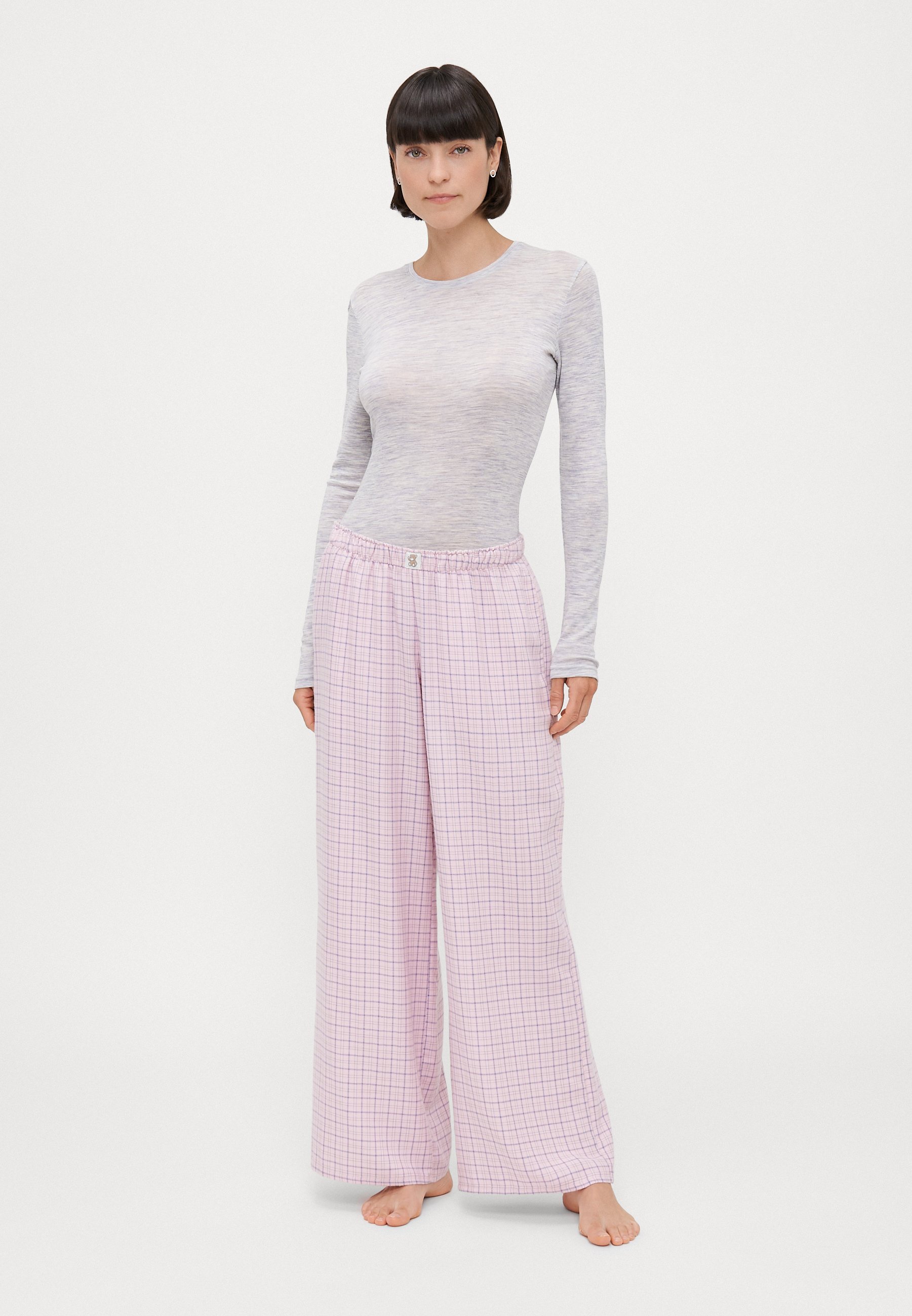 Hollister Co. pyjamabroek - lichtroze/wit