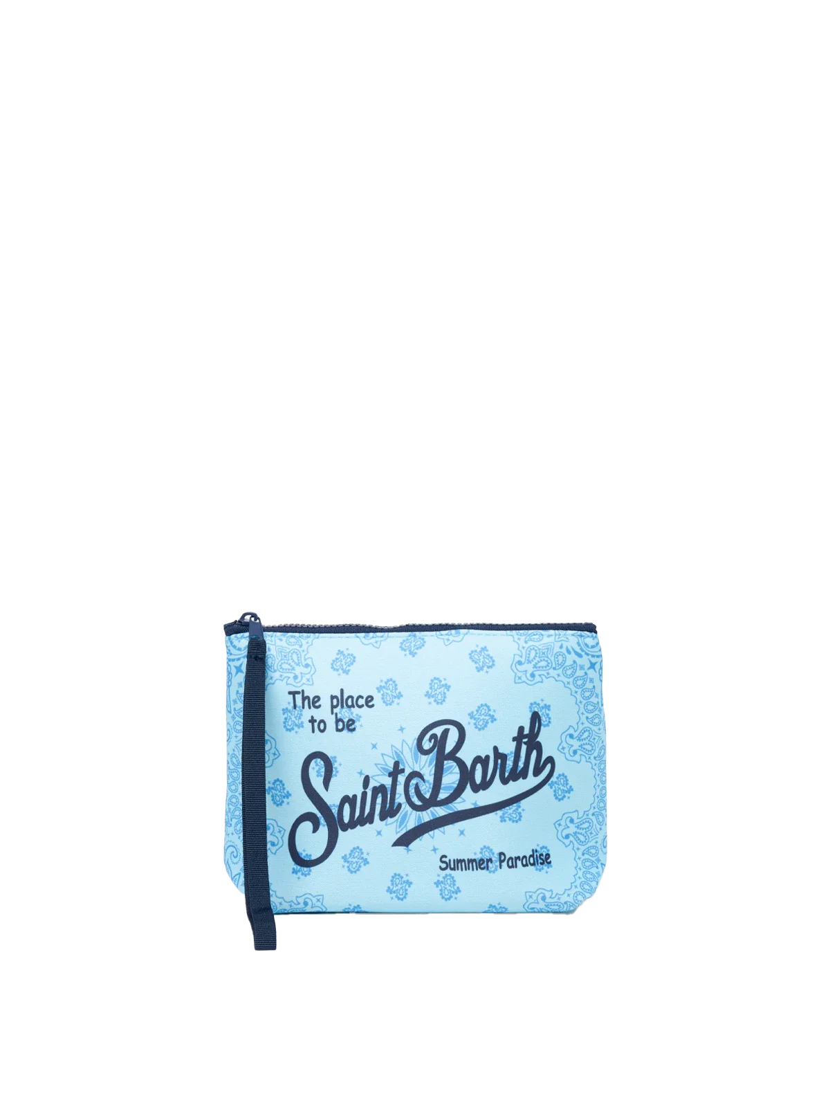 Aline scuba clutch tas met bandana-print