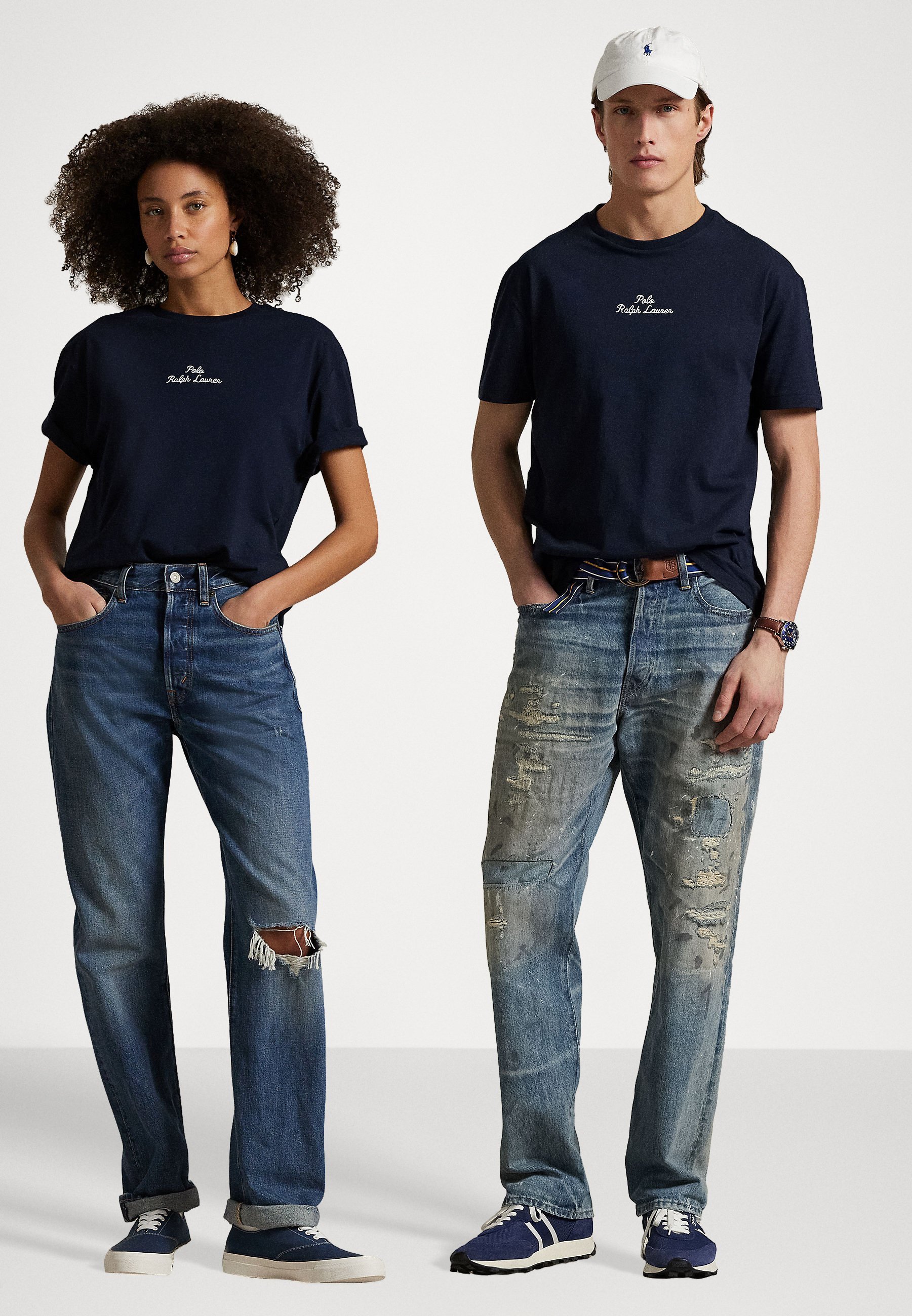 Polo Ralph Lauren T-shirt unisex a maniche corte con stampa - blu navy