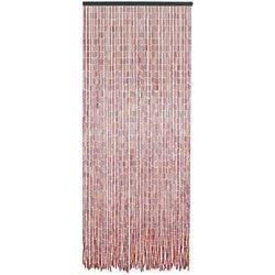 Tenda per porta in bambù e perline di legno - Multicolore - 90 x 200 cm
