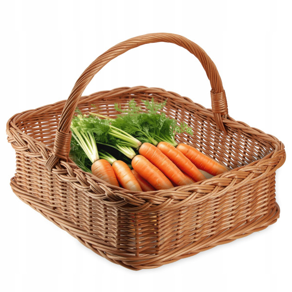 Kadax Koszyk Wiklinowy Taca Tacka z Wikliny 52cm