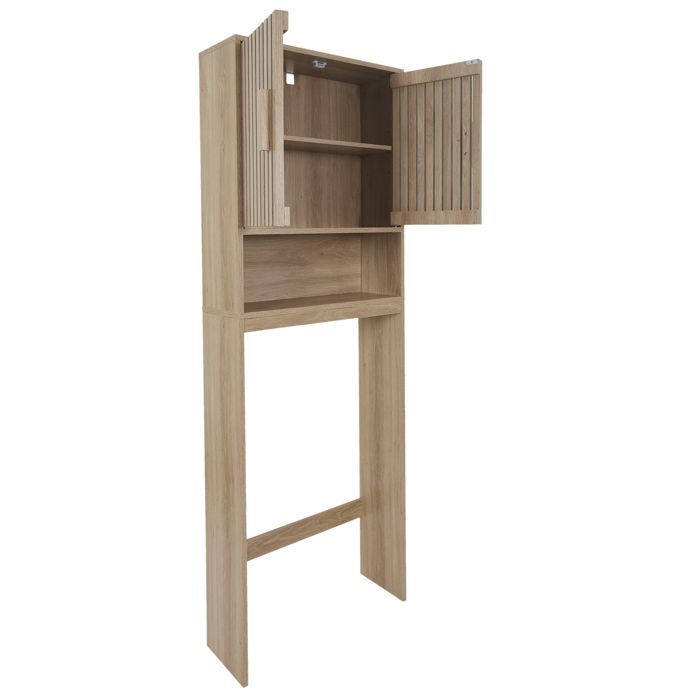 Bathroom Cabinet - Home Deco Factory - Klaus - Storage - Rustic Chic - Brown
