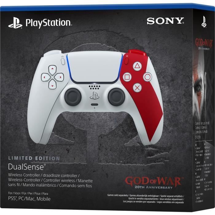 Manette sans fil DualSense™ - Édition Limitée God of War™ 20 ans I PS5 et PC