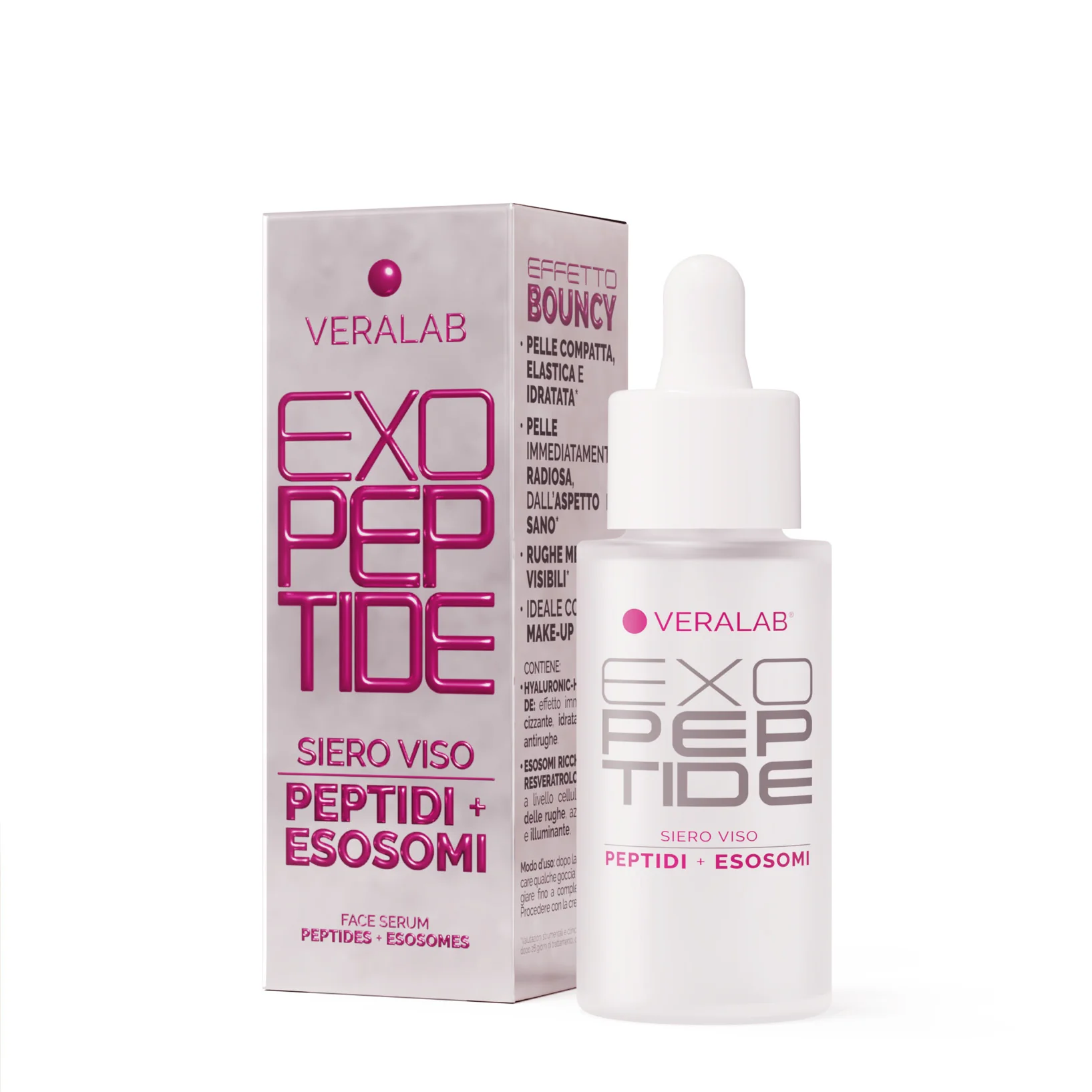 Sieri Viso EXOPEPTIDE - Siero viso idratante, Siero viso illuminante, Siero viso antirughe, Siero viso effetto globale