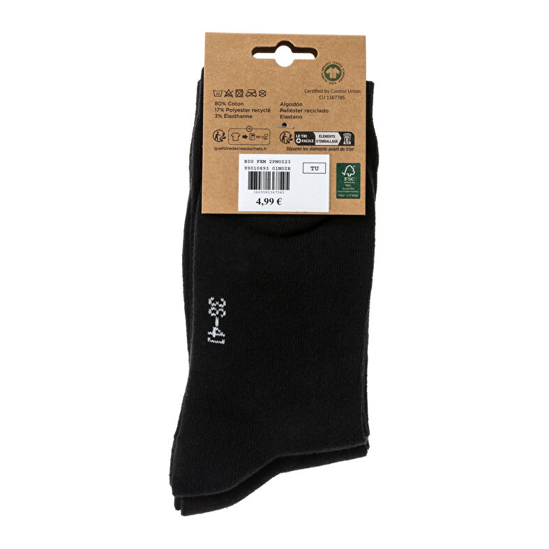 Calcetines y medias negras para mujer