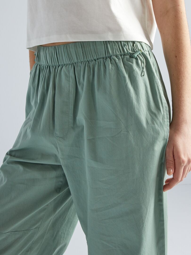 Pantalones ligeros y holgados - VERDE