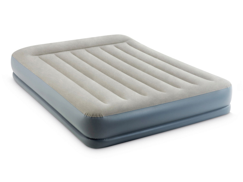 Materac dmuchany welur pompka 191x137 Intex 64148ND