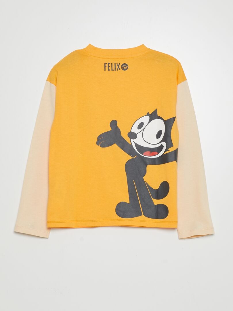 2-in-1 'Felix de Kat' T-shirt - ORANJE