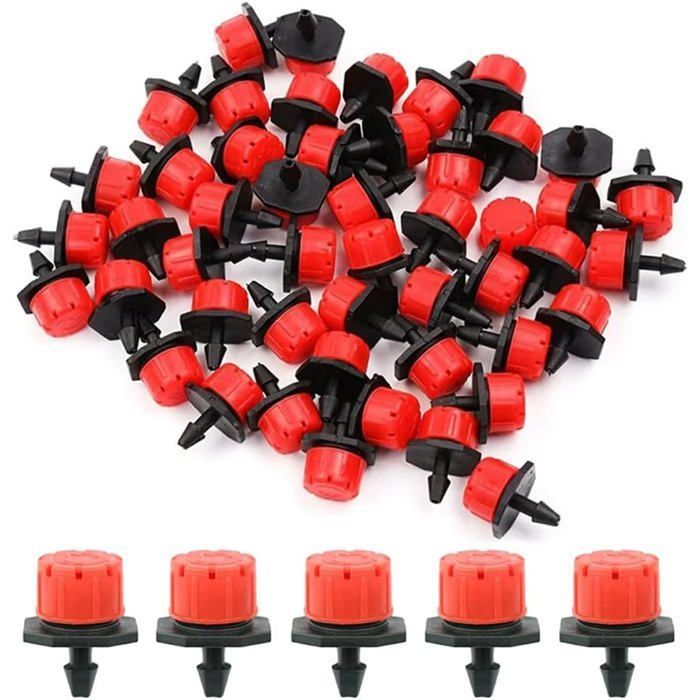 Kit arrosage goutte à goutte automatique - ZVVN - 100 pièces - Goutteurs réglables - Valve et filtre intégrés