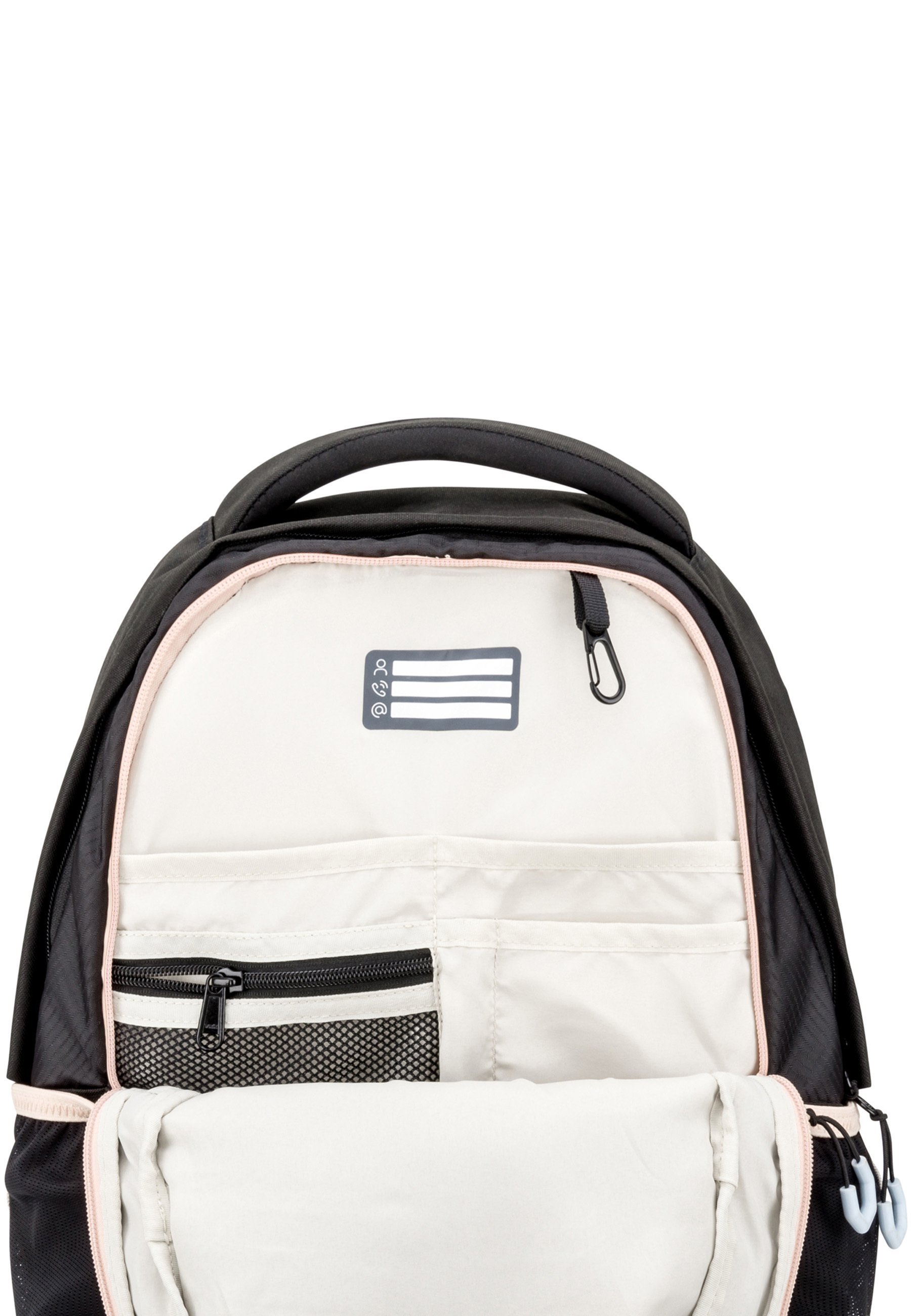 audetic AERO - Schooltas - zwart/roze