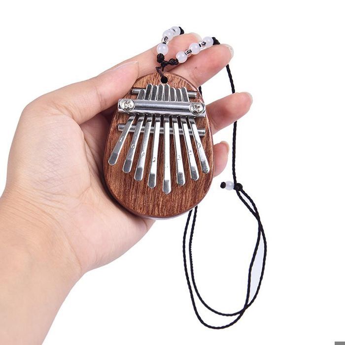 Mini träharpa med 8 toner - Kompakt musikinstrument för barn och vuxna