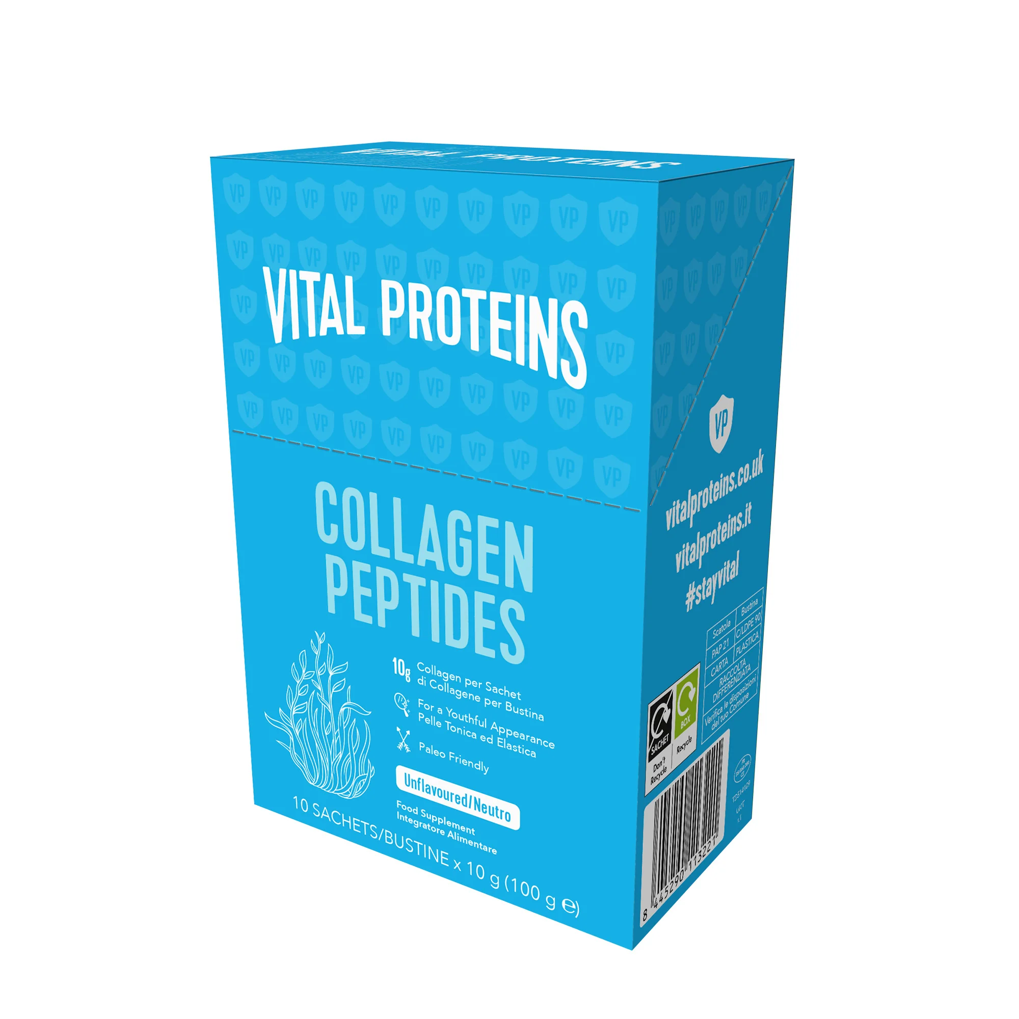 Integratori Alimentari Collagen Peptides in Bustina - Integratore Corpo e Detox, Integratore Unghie e Capelli, Integratore Viso