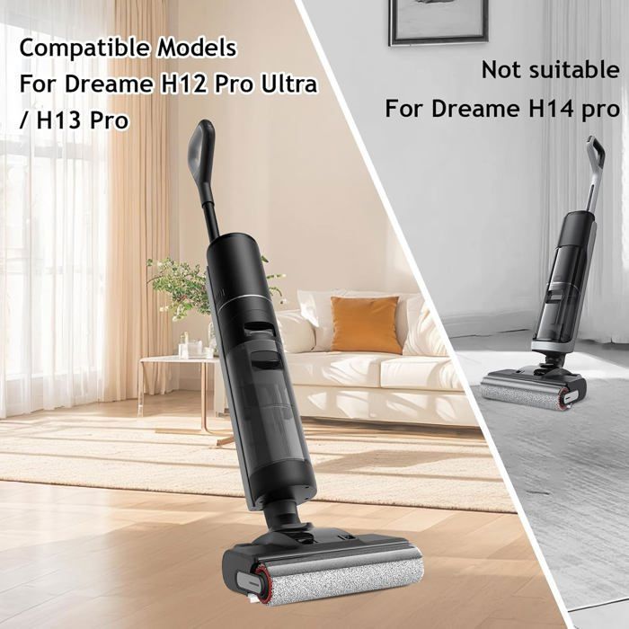 Rolborstel + filteraccessoires voor Dreame H12 Pro Ultra / H13 Pro nat- en droogstofzuigers (onderdelen).