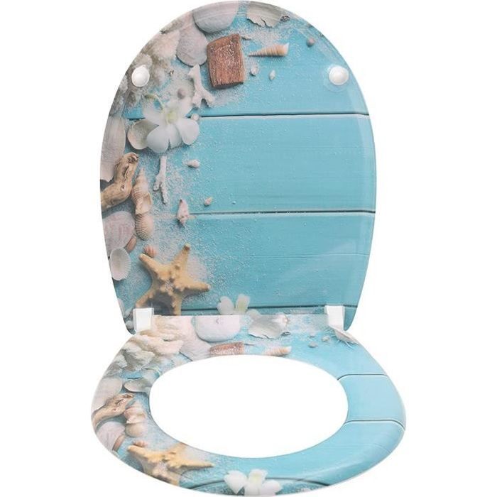 Asiento de inodoro antibacteriano WOLTU, tapa de inodoro de cierre suave para asiento de inodoro con urea-formaldehído, cierre lento.