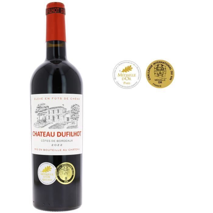 Château Dufilhot 2023 Côtes de Bordeaux - Vino Tinto Burdeos