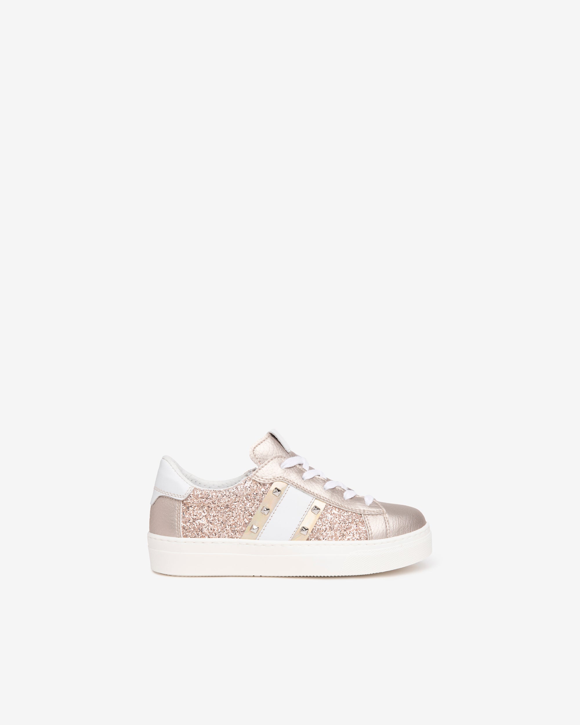  Baskets pour adolescentes en matière technique et cuir