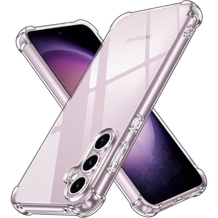 Coque antichoc - Phonillico - Samsung Galaxy S23 FE - Silicone souple - 2 Verres Trempés - Protection renforcée