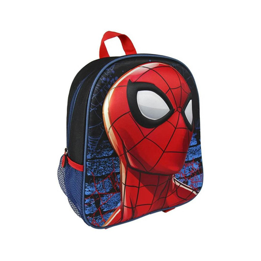  Mochila Infantil De Spiderman Con Relief 25x31x10 cm