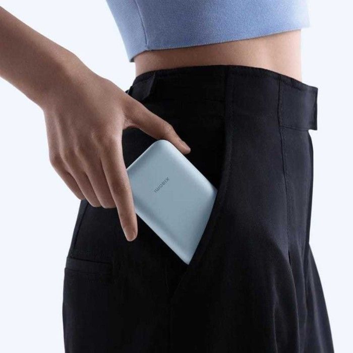 Power Bank - XIAOMI - 10000mAh - Integrated Cable - Fast Charging - Pastel Blue